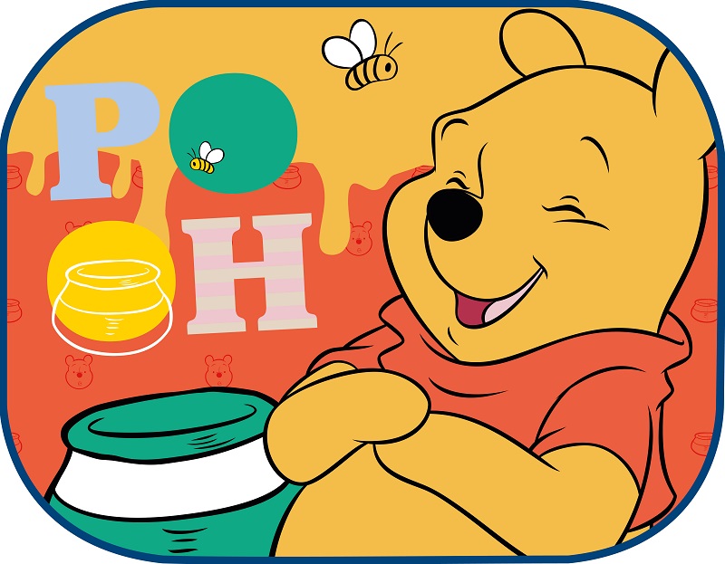Εικόνα 2 από 2 — Amio – ΗΛΙΟΠΡΟΣΤΑΣΙΕΣ ΠΛΑΙΝΕΣ WINNIE THE POOH ΜΕ ΒΕΝΤΟΥΖΑ 44x35cm – 2 Τεμ. (S59329/AM)