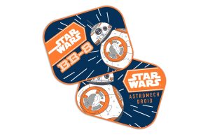 Amio - ΗΛΙΟΠΡΟΣΤΑΣΙΕΣ ΠΛΑΙΝΕΣ STAR WARS BB8 ΜΕ ΒΕΝΤΟΥΖΑ 2TEM (44x35cm) (S9315/AM)