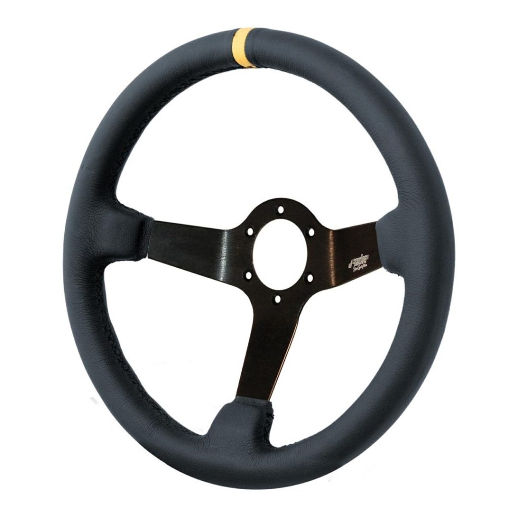 Εικόνα 1 από 1 — ΤΙΜΟΝΙ CARRERA PELLE ΤΡΙΑΚΤΙΝΟ 350 mm/ΠΑΧΟΣ 100 mm/BΑΘΟΣ 90 mm (ΜΑΥΡΟ ΟΙΚΟΛΟΓΙΚΟ ΔΕΡΜΑ ΜΕ ΚΙΤΡΙΝΗ ΡΙΓΑ)