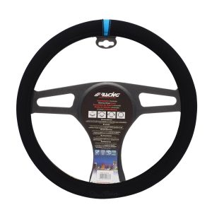 ΚΑΛΥΜΜΑ ΤΙΜΟΝΙΟΥ CARRERA LOOK BLUE ΜΑΥΡΟ ΜΕ ΜΠΛΕ ΡΙΓΑ ΜΙΚΡΟΦΙΜΠΡΑ 37-39cm SIMONI RACING - 1 τεμ.