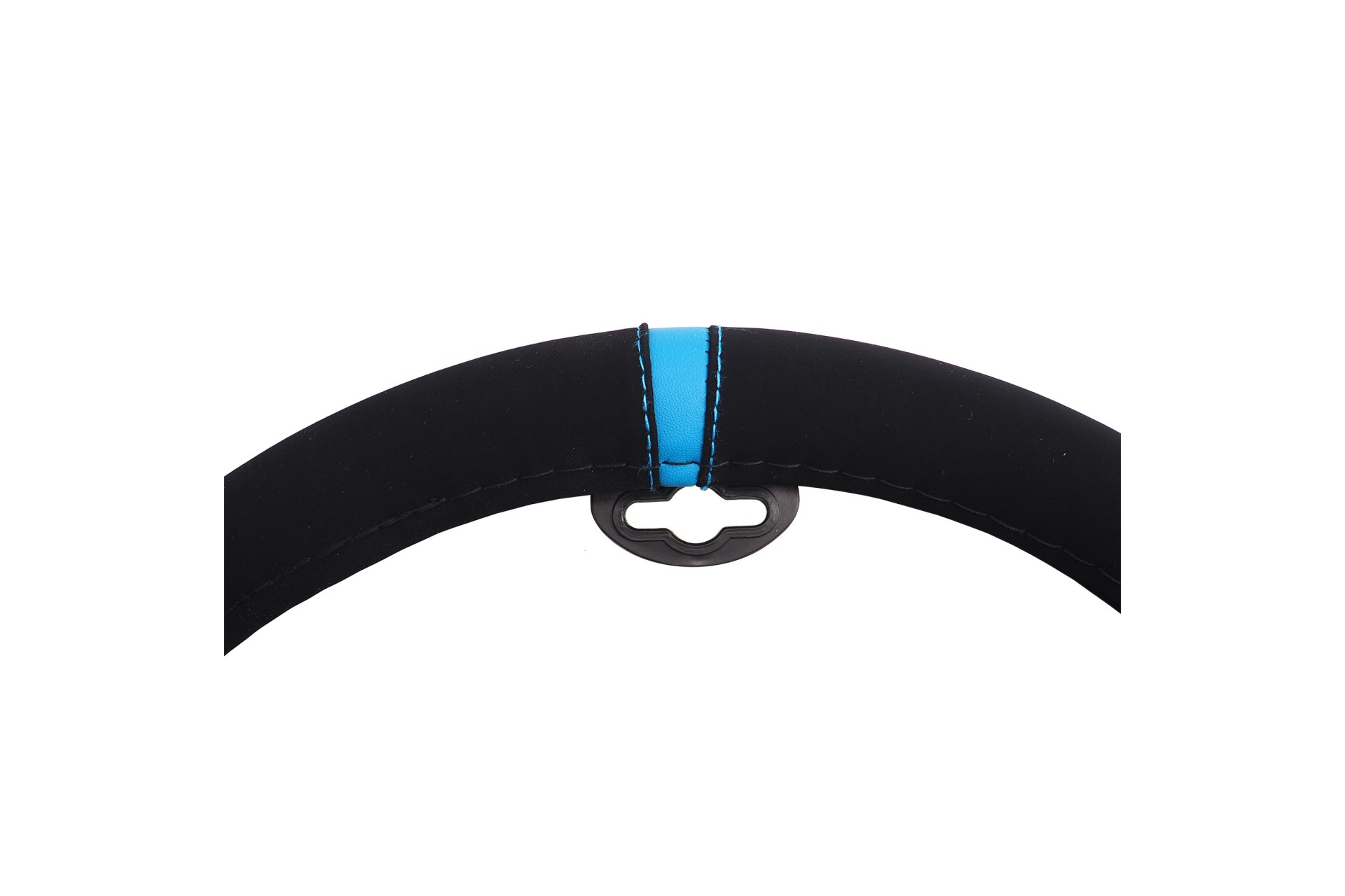 Εικόνα 2 από 4 — ΚΑΛΥΜΜΑ ΤΙΜΟΝΙΟΥ CARRERA LOOK BLUE ΜΑΥΡΟ ΜΕ ΜΠΛΕ ΡΙΓΑ ΜΙΚΡΟΦΙΜΠΡΑ 37-39cm SIMONI RACING  – 1 τεμ.