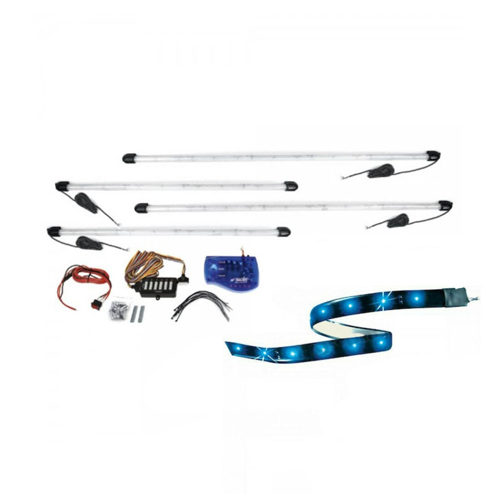 Εικόνα 1 από 1 — ΣΩΛΗΝΕΣ UNDERCAR LED ΜΠΛΕ 2x95cm & 2x125cm – 1 kit.