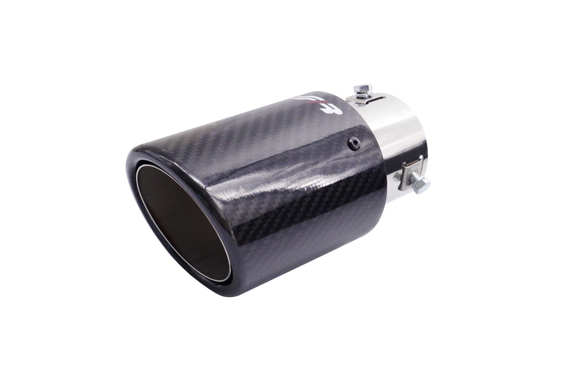 Εικόνα 2 από 2 — ΑΚΡΟ (ΜΠΟΥΚΑ) ΕΞΑΤΜΙΣΗΣ REAL CARBON Φ38>64mm-ΜΗΚΟΣ 170mm – ΔΙΑΜΕΤΡΟΣ ΕΞΩΤΕΡΙΚΗ 89mm-SIMONI RACING – 1 TEM