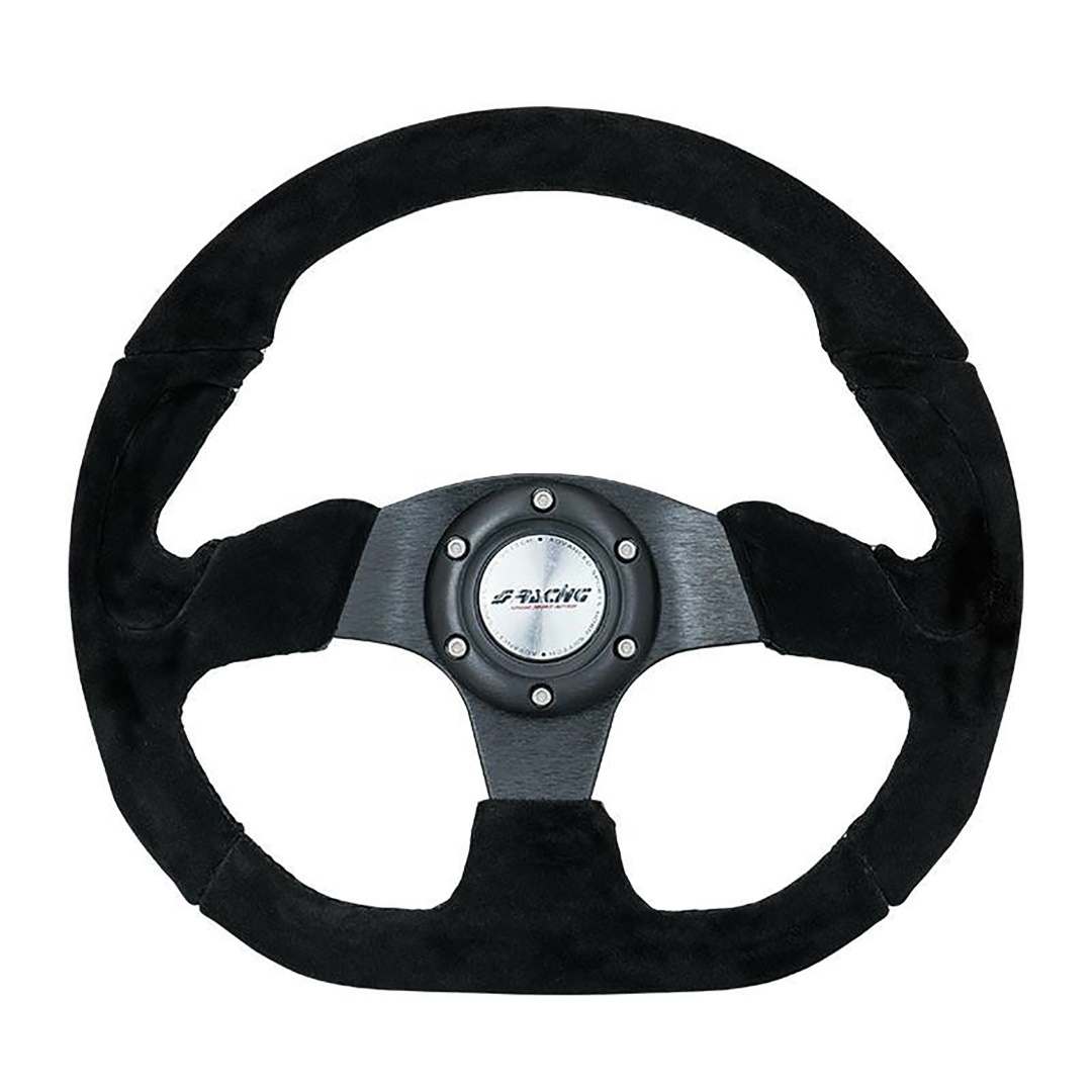 Εικόνα 1 από 1 — ΤΙΜΟΝΙ X2 SHAMMY LEATHER ΜΑΥΡΟ ΣΑΜΟΥΑ ΣΟΥΕΤ ΤΡΙΑΚΤΙΝΟ ΔΙΑΜΕΤΡΟΣ 330mm ΠΑΧΟΣ 114mm