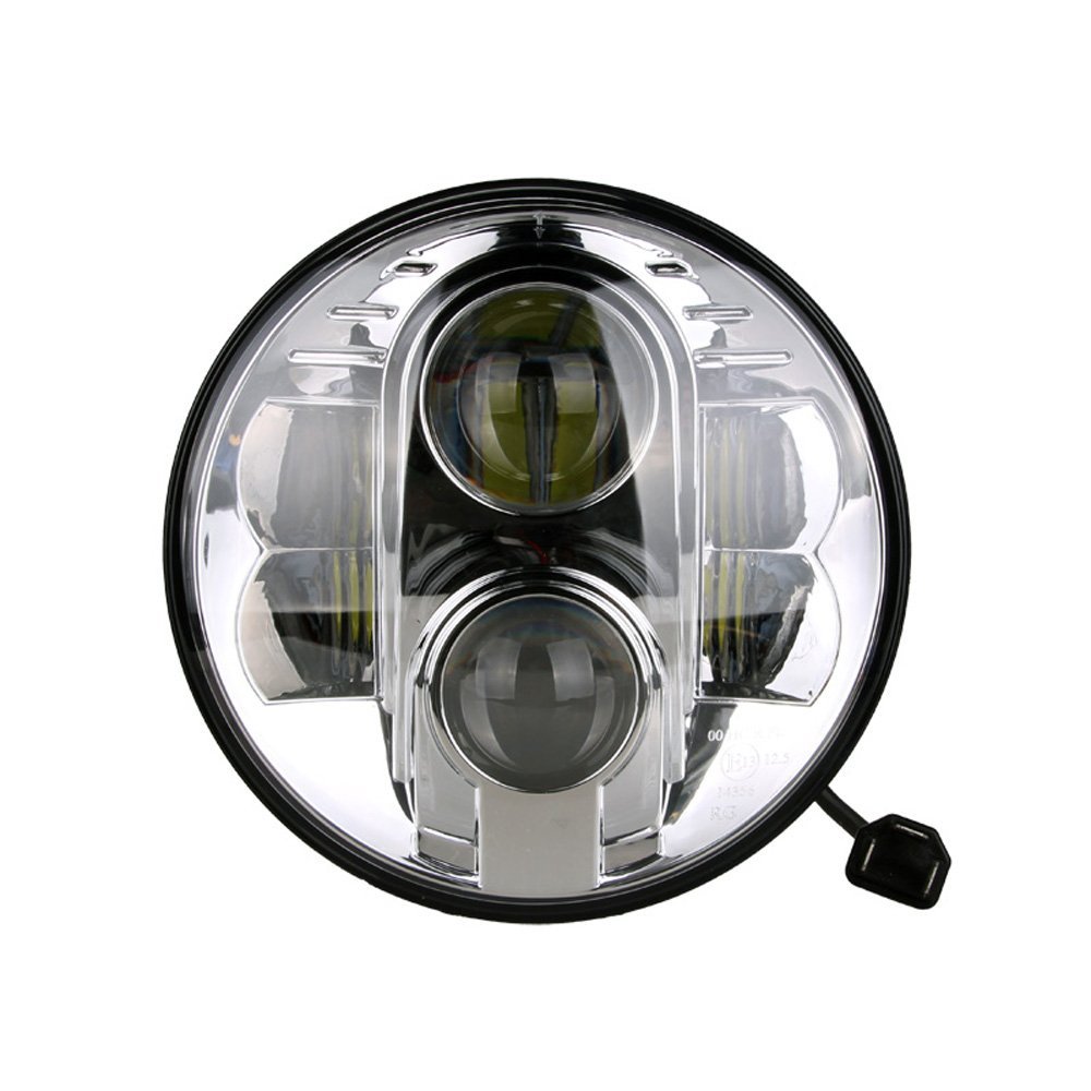 Εικόνα 1 από 6 — M-Tech – Στρογγυλό Φανάρι WHL101 CHROME 7” με 8 Cree LED (XML-10W) 9-36V 6000-6500K σε Χρώμιο – 1 τεμ. (WHL101/MT)