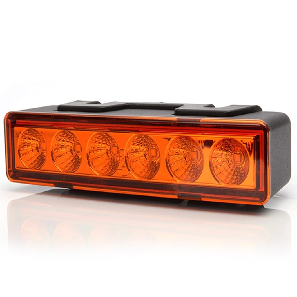Εικόνα 1 από 1 — ΣΤΡΟΜΠΟ LED W117 10-33V ΒΙΔΩΤΟ ΠΟΡΤΟΚΑΛΙ 146,5×32,8x50mm