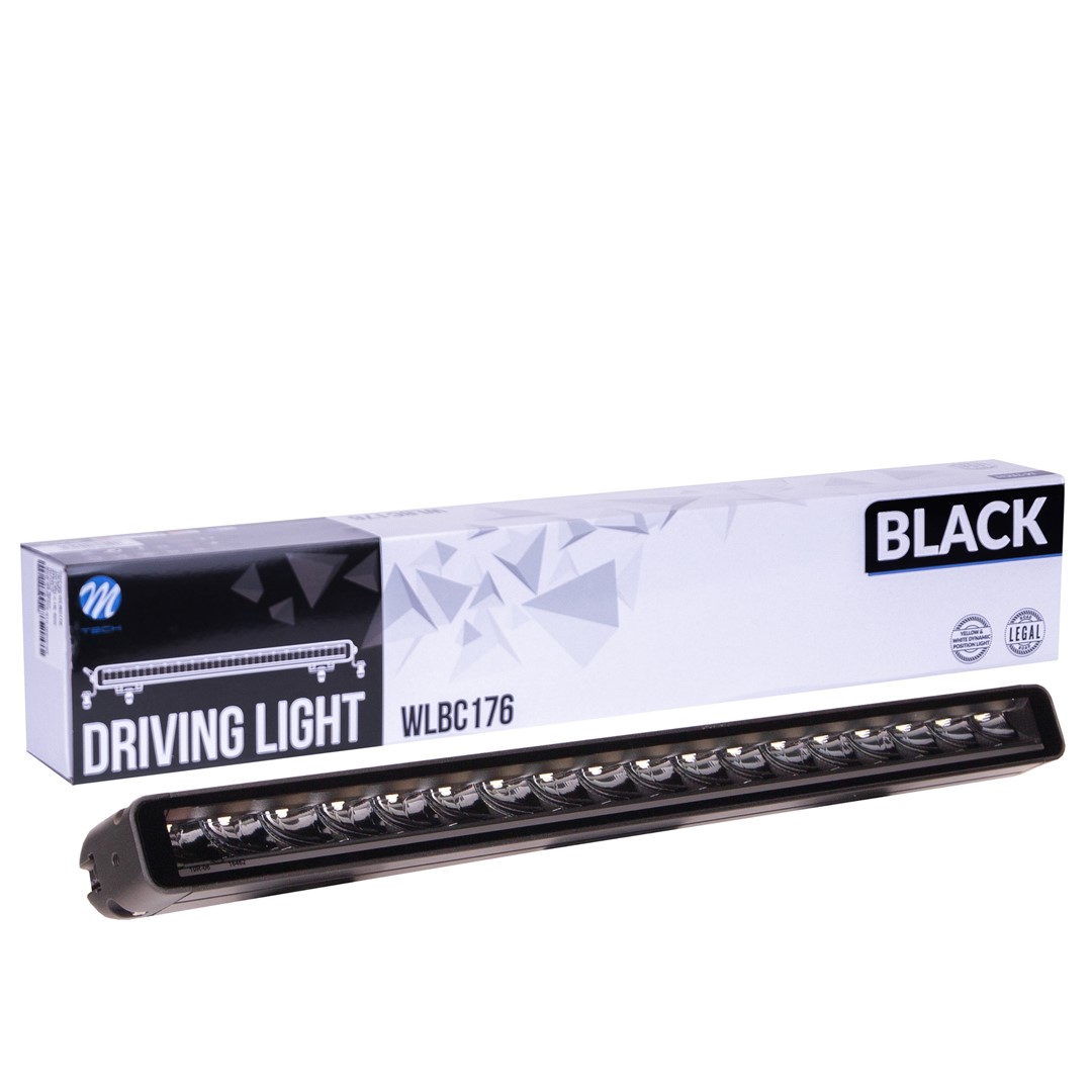 Εικόνα 1 από 4 — ΠΡΟΒΟΛΕΑΣ DRIVING LIGHT BLACK SERIES 18x5W LED 12-48V 90W 5.700K 7.560lm 2 ΧΡΗΣΕΩΝ 534x54x58mm mTECH – 1 τεμ.
