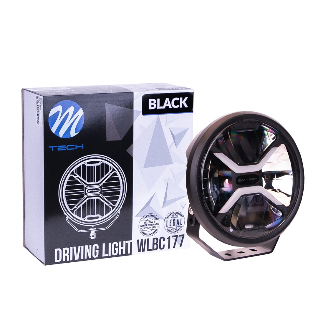 Εικόνα 1 από 5 — ΠΡΟΒΟΛΕΑΣ ΣΤΡΟΓΓΥΛΟΣ DRIVING LIGHT BLACK SERIES LED 12-48V 80W 5.700K 11.000lm 220mm mTECH –  1 ΤΕΜ.