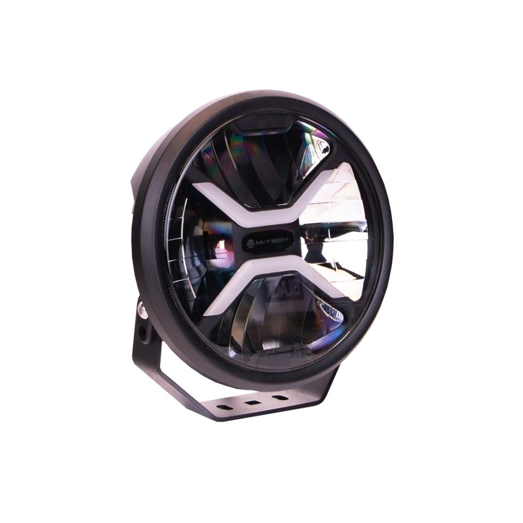 Εικόνα 2 από 5 — ΠΡΟΒΟΛΕΑΣ ΣΤΡΟΓΓΥΛΟΣ DRIVING LIGHT BLACK SERIES LED 12-48V 80W 5.700K 11.000lm 220mm mTECH –  1 ΤΕΜ.