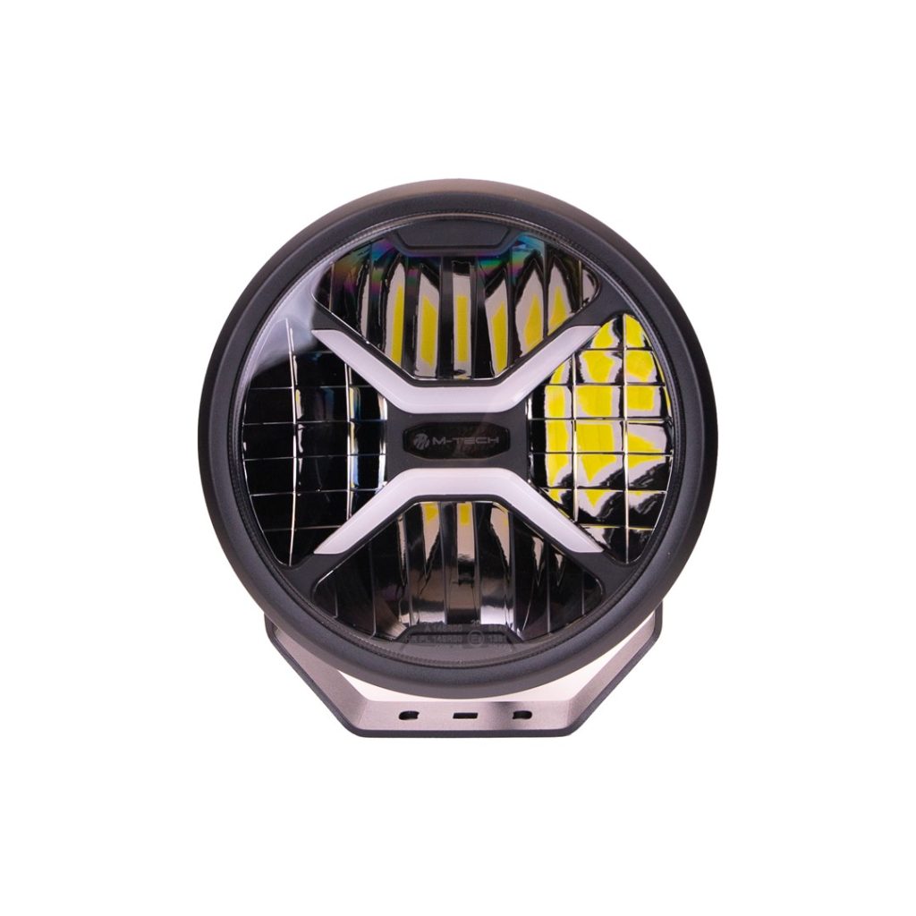 Εικόνα 3 από 5 — ΠΡΟΒΟΛΕΑΣ ΣΤΡΟΓΓΥΛΟΣ DRIVING LIGHT BLACK SERIES LED 12-48V 80W 5.700K 11.000lm 220mm mTECH –  1 ΤΕΜ.