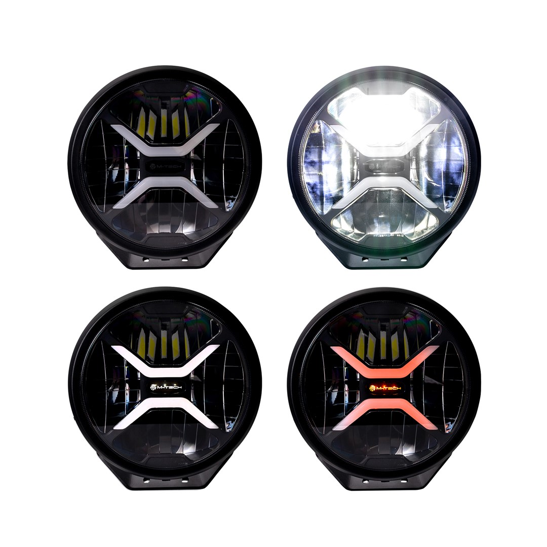 Εικόνα 4 από 5 — ΠΡΟΒΟΛΕΑΣ ΣΤΡΟΓΓΥΛΟΣ DRIVING LIGHT BLACK SERIES LED 12-48V 80W 5.700K 11.000lm 220mm mTECH –  1 ΤΕΜ.