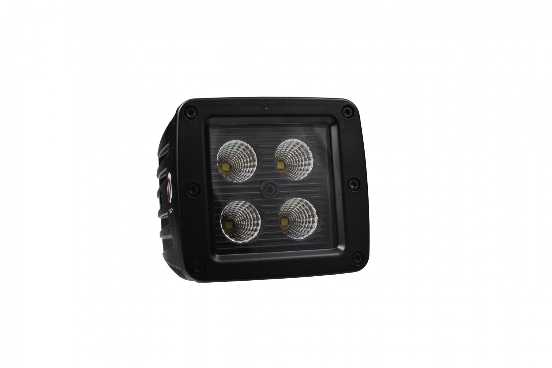 Εικόνα 2 από 2 — ΠΡΟΒΟΛΕΑΣ ΕΡΓΑΣΙΑΣ  WORKING LAMPS 10-32V 20W 1100lm 4 x CREE LED ΤΕΤΡΑΓΩΝΟΣ 82 x 80 x 111 mm BLACK SERIES M-TECH -1ΤΕΜ