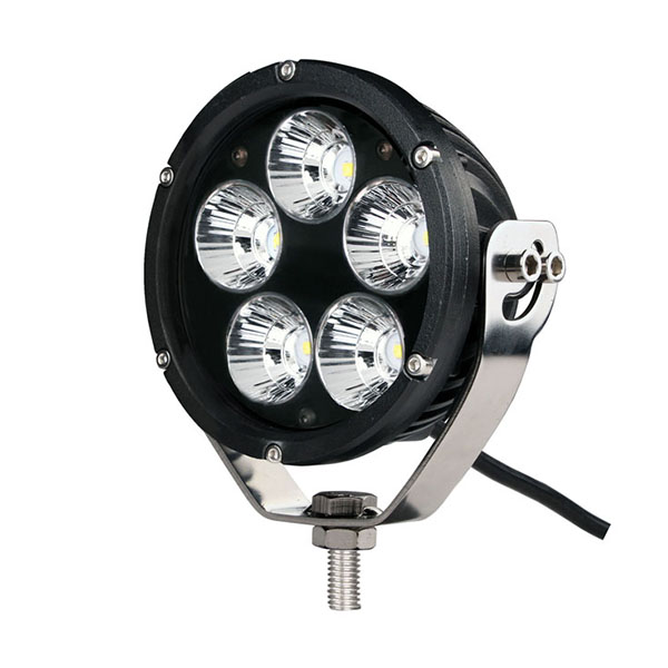 Εικόνα 1 από 1 — ΠΡΟΒΟΛΕΑΣ ΟΔΗΓΗΣΗΣ LED DRIVING ΜΑΥΡΟΣ 10-32V 50W 3500 lm 5 CREE LED ΣΤΡΟΓΓΥΛΟΣ 110 x 110 x 64 mm M-TECH