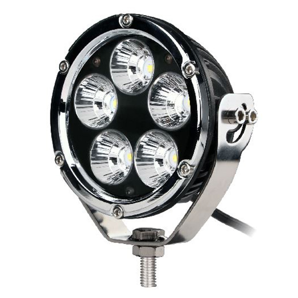 Εικόνα 1 από 1 — ΠΡΟΒΟΛΕΑΣ ΟΔΗΓΗΣΗΣ LED DRIVING LIGHTS ΧΡΩΜΙΟ/ΜΑΥΡΟ 10-32V 50W 3500lm 5 CREE LED ΣΤΡΟΓΓΥΛΟΣ (110 x 110 x 64 mm) M-TECH