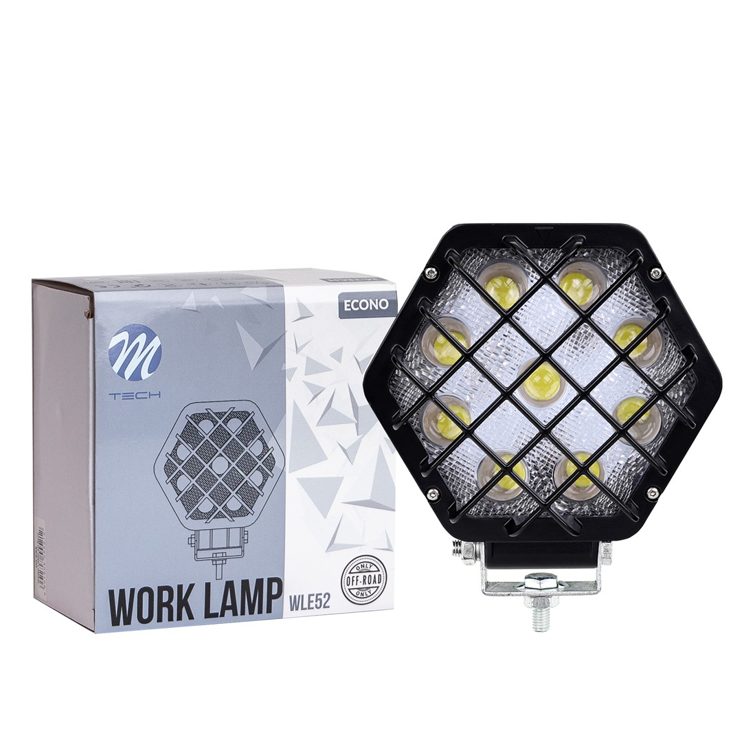 Εικόνα 1 από 2 — ΠΡΟΒΟΛΕΑΣ ΕΡΓΑΣΙΑΣ 12-30V 27W 9X1WSMD LED max1600lm ΕΞΑΓΩΝΟΣ 138x124x65mm SPOT ECONO M-TECH – 1 Τεμ.