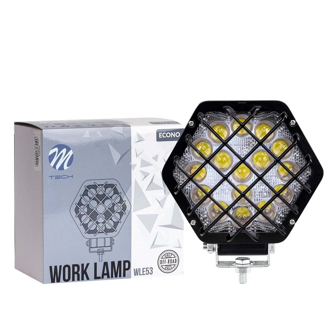 Εικόνα 1 από 2 — ΠΡΟΒΟΛΕΑΣ ΕΡΓΑΣΙΑΣ 12-30V 48W 16X3WSMD LED max1600lm ΕΞΑΓΩΝΟΣ 138x124x65mm SPOT ECONO M-TECH – 1 Τεμ.