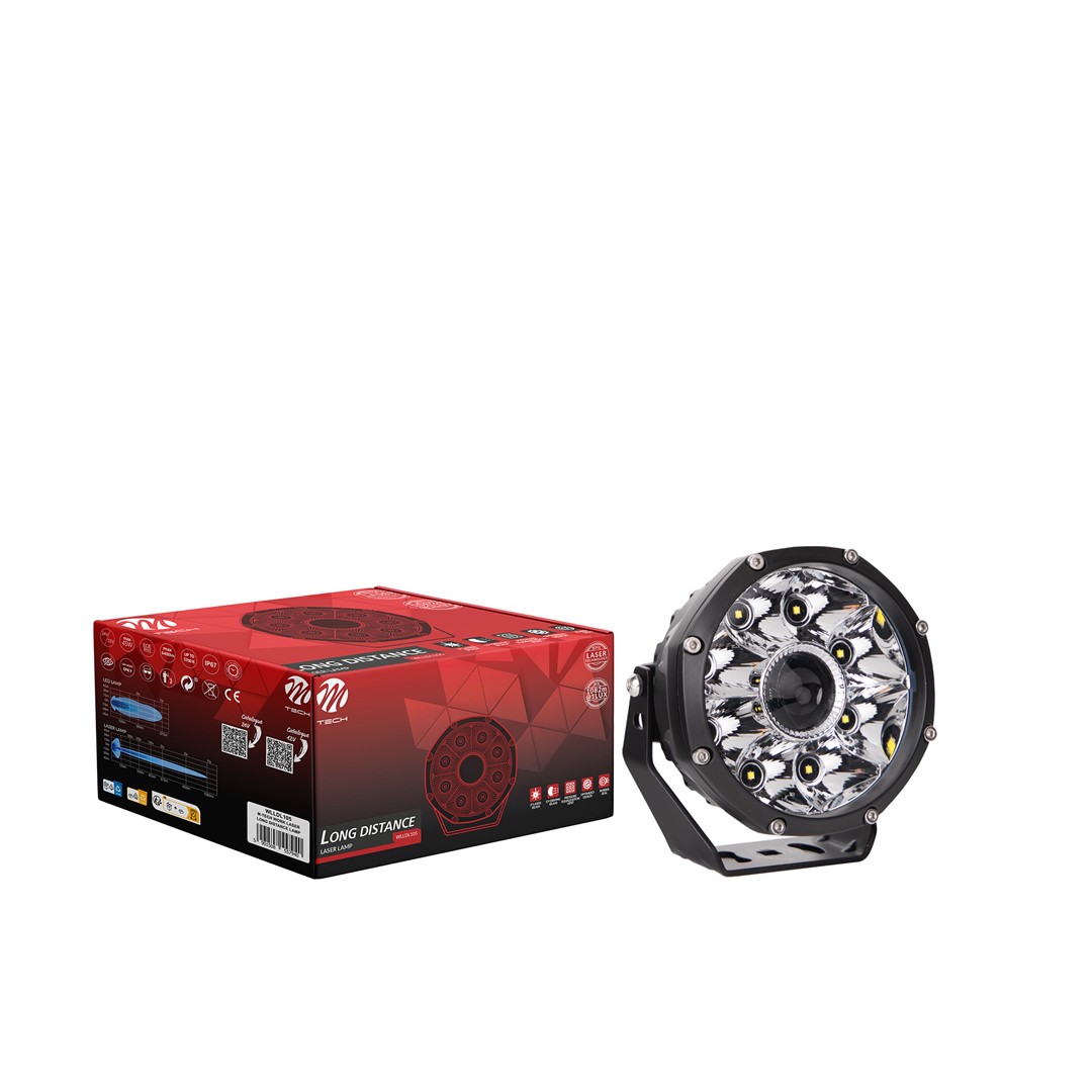 Εικόνα 1 από 7 — ΠΡΟΒΟΛΕΑΣ ΕΡΓΑΣΙΑΣ WORK LIGHTS LASER 12/24V 45W 6.400lm 8xHP+1xLASER LED 133x123x74mm M-TECH – 1 ΤΕΜ.