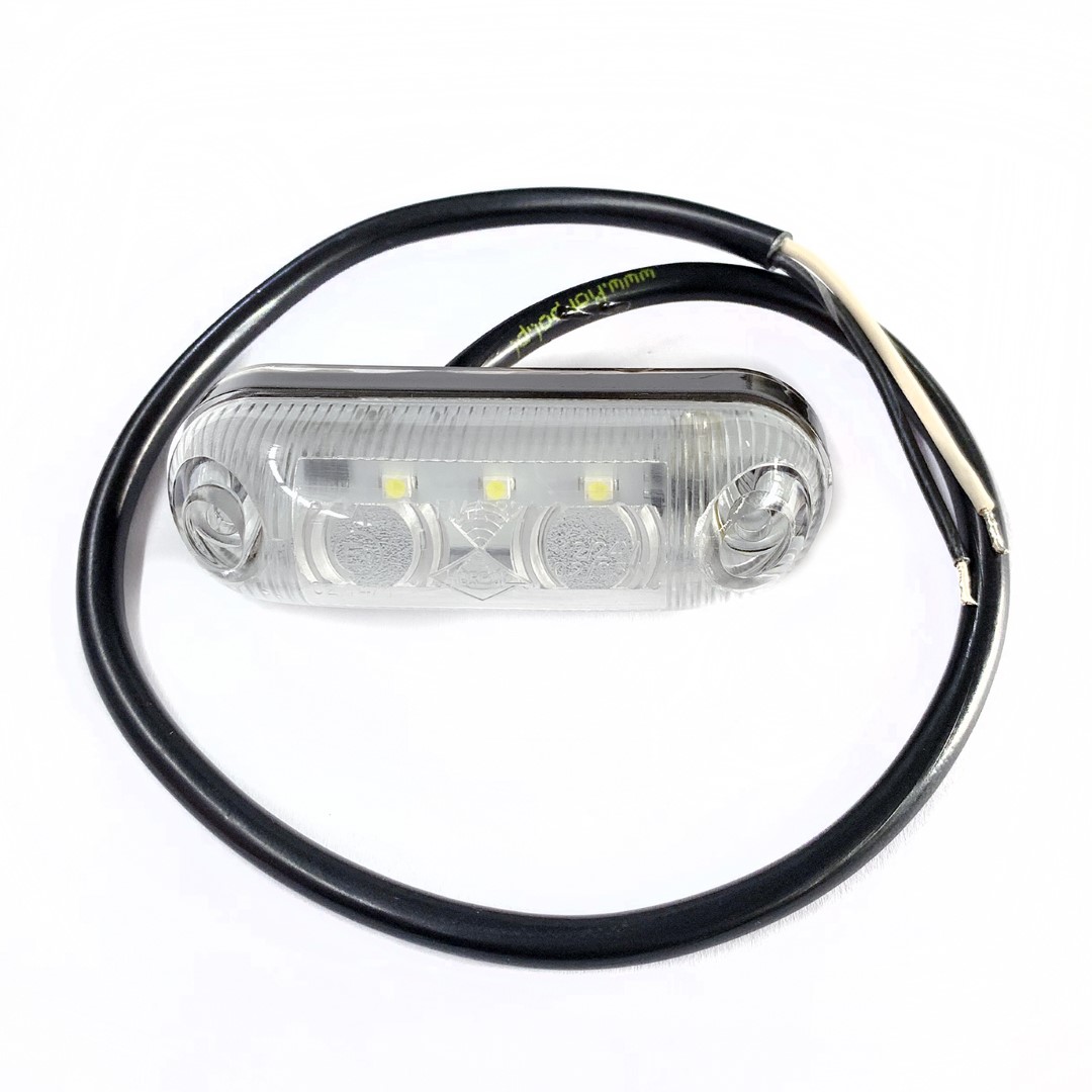 Εικόνα 1 από 1 — ΦΩΣ ΟΓΚΟΥ LD370 12/24V 3LED ΛΕΥΚΟ 8 x 2,5 -1ΤΕΜ.