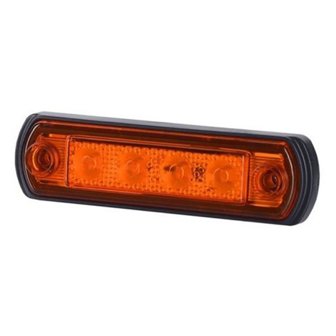 Εικόνα 1 από 1 — ΦΩΣ ΟΓΚΟΥ LD676 12/24V 4LED HORPOL ΠΟΡΤΟΚΑΛΙ (10,5 x 2,5 cm) -1ΤΕΜ