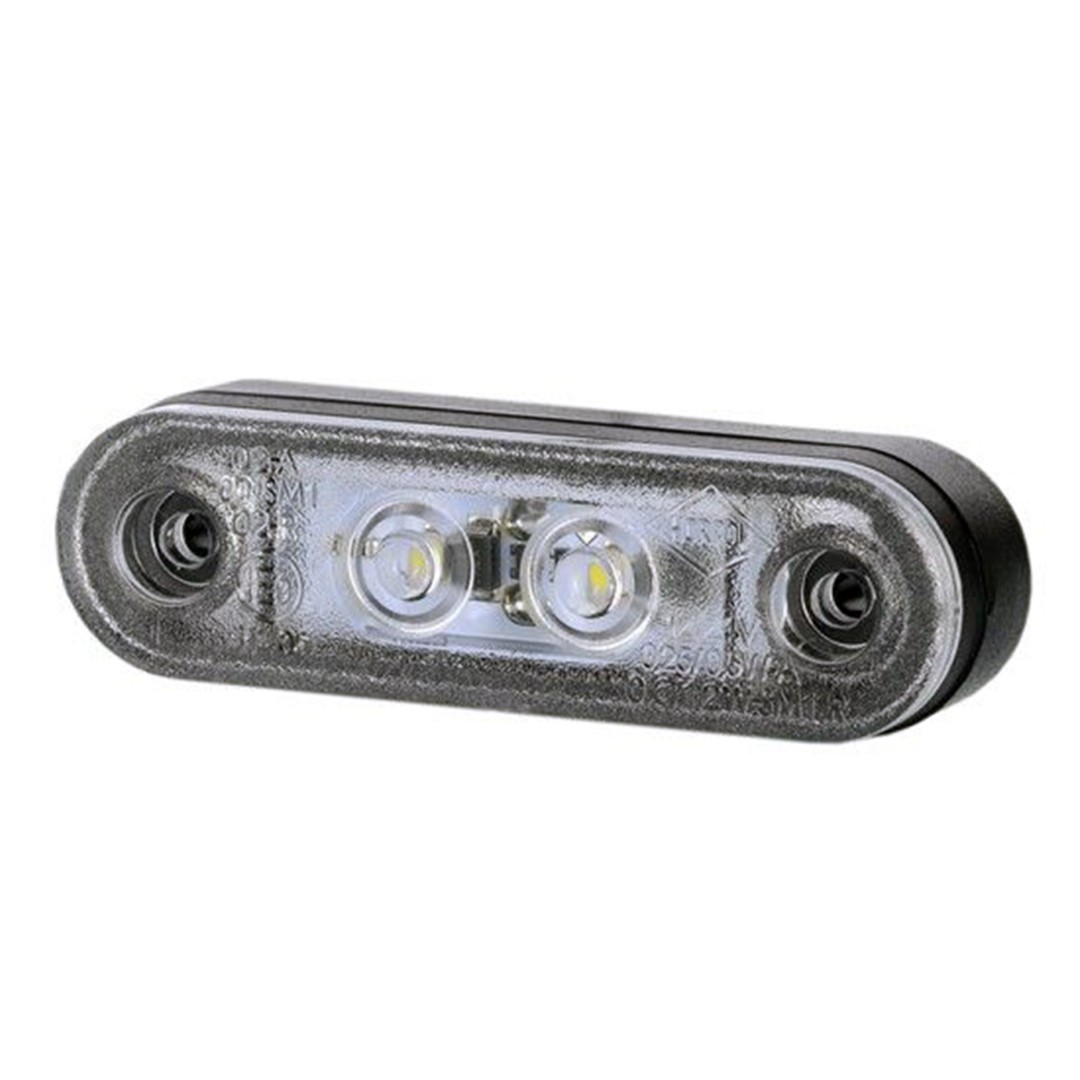 Εικόνα 1 από 1 — ΦΩΣ ΟΓΚΟΥ LD956 12/24V 2 LED HORPOL 79 Χ 24 mm (ΛΕΥΚΟ) – 1 ΤΕΜ.