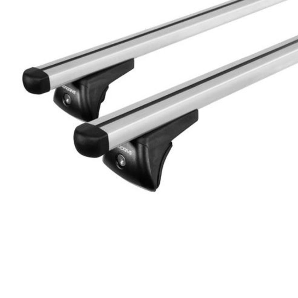 Εικόνα 2 από 4 — ΜΠΑΡΕΣ ΟΡΟΦΗΣ ΑΛΟΥΜΙΝΙΟΥ NOWA (L) 127cm ME FLUSH RAILING 2ΤΕΜ. ME ΚΛΕΙΔΙ