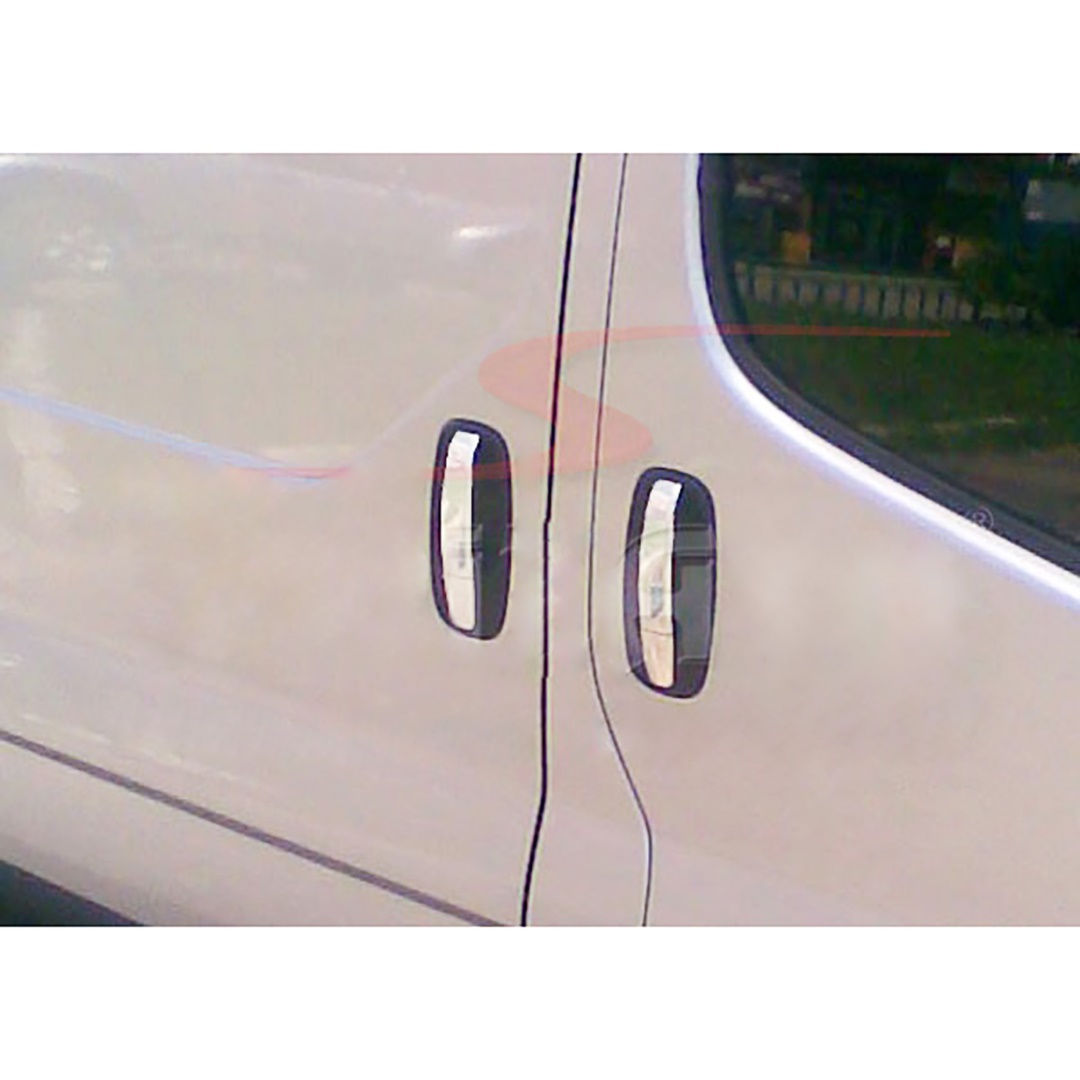 Εικόνα 1 από 1 — ΧΕΡΟΥΛΙΑ ΠΟΡΤΑΣ ΓΙΑ RENAULT TRAFIC 2010+  ΧΡΩΜΙΟ ΜΕΤΑΛΛΙΚΑ 3ΤΕΜ.