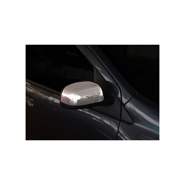 Εικόνα 2 από 2 — ΚΑΠΑΚΙΑ ΚΑΘΡΕΠΤΩΝ ΓΙΑ NISSAN MICRA IV HB 5D K13 2010+ DACIA DUSTER / LODGY / SANDERO / DOKKER ΧΡΩΜΙΟΥ 2 ΤΕΜ. ΜΕΤΑΛΛΙΚΑ