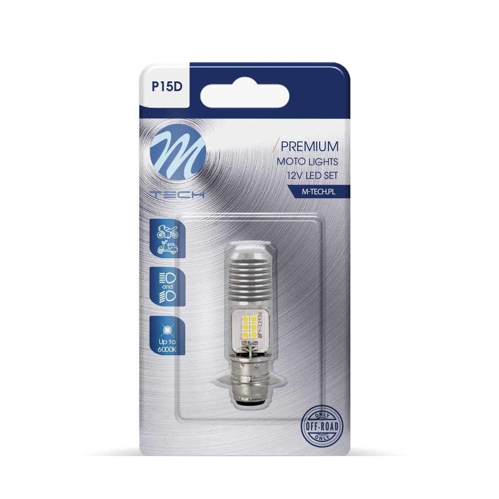 Εικόνα 2 από 2 — P15d 12V 12W 12x3030SMD LED 1.200lm 6.000K M-TECH – 1 ΤΕΜ.