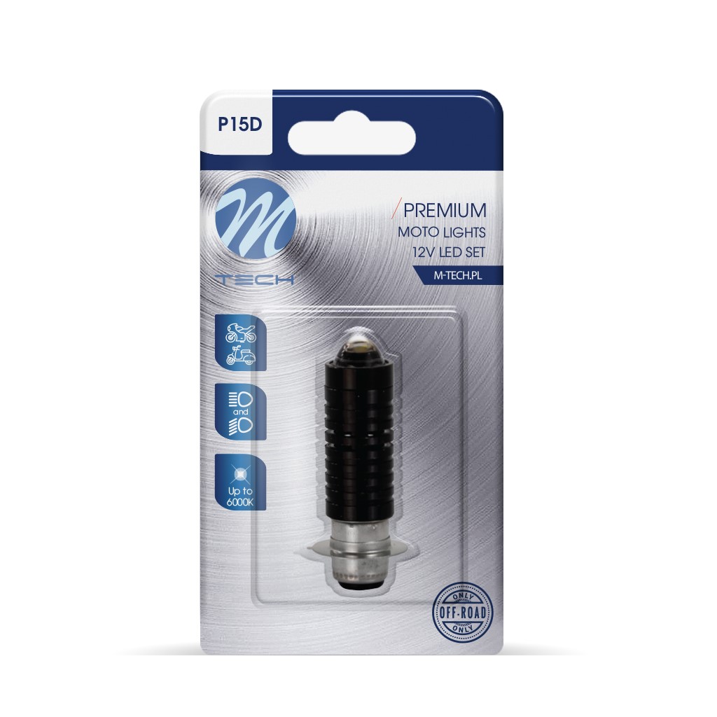 Εικόνα 2 από 2 — P15d 12V 15W 2x3570SMD LED 1.400lm 6.000K M-TECH – 1 ΤΕΜ.