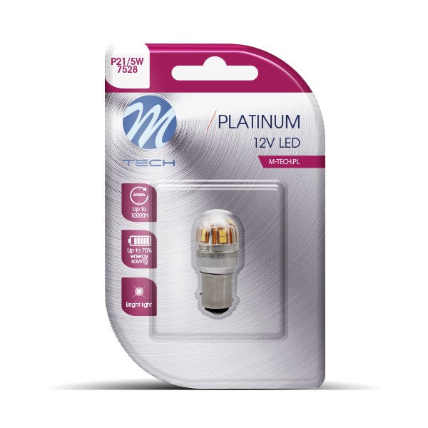 Εικόνα 2 από 2 — P21/5W 12/24V BAY15d 2,8W 15xSMD2835 LED ΛΕΥΚΟ CAN-BUS BLISTER M-TECH 1ΤΕΜ.