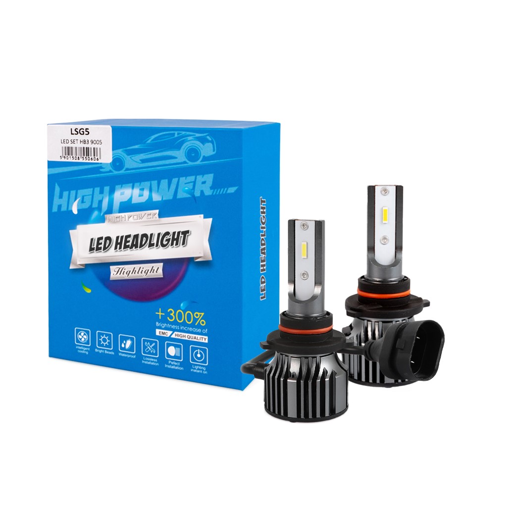 Εικόνα 1 από 3 — HΒ3 9005  12>24V 6.500K 5.000lm 50W CSP1860 LED LSG SERIES +300% KIT M-TECH – 2 ΤΕΜ.