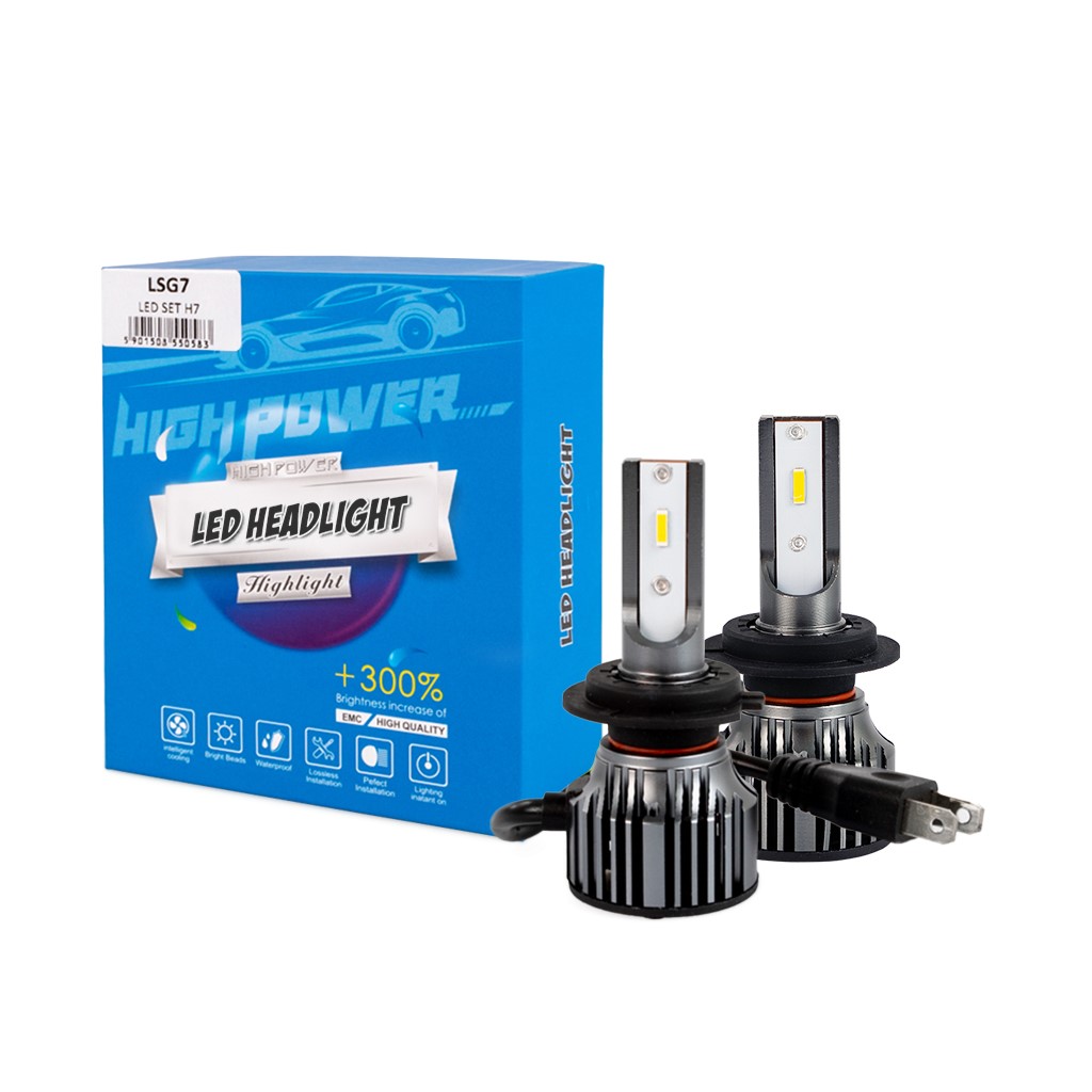 Εικόνα 1 από 2 — H7  12>24V 6.500K 6.400lm 50W CSP1860 LED LSG SERIES +300% KIT M-TECH – 2 ΤΕΜ.