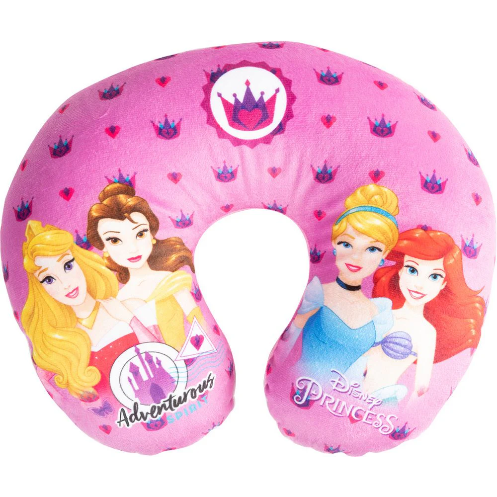 Εικόνα 1 από 5 — Μαξιλαράκι Ταξιδιού Παιδικό Princess Sleeping Beauty – Belle – Cinderella – Ariel 1τμχ Colzani