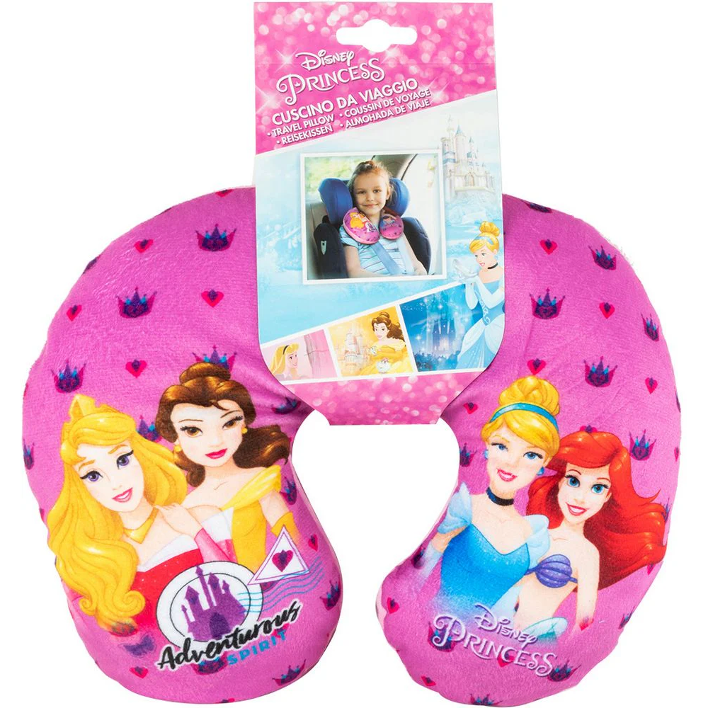 Εικόνα 4 από 5 — Μαξιλαράκι Ταξιδιού Παιδικό Princess Sleeping Beauty – Belle – Cinderella – Ariel 1τμχ Colzani
