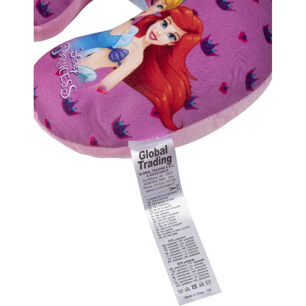Εικόνα 3 από 5 — Μαξιλαράκι Ταξιδιού Παιδικό Princess Sleeping Beauty – Belle – Cinderella – Ariel 1τμχ Colzani