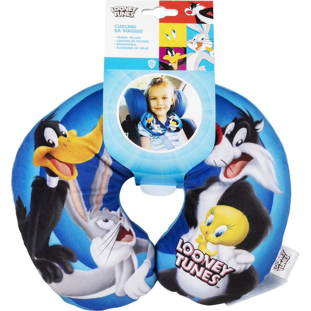 Εικόνα 3 από 5 — Μαξιλαράκι Ταξιδιού Παιδικό Looney Tunes 1τμχ Colzani