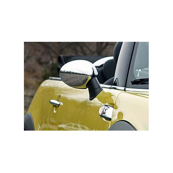 Εικόνα 2 από 3 — ΚΑΠΑΚΙΑ ΚΑΘΡΕΠΤΩΝ ΓΙΑ MINI CLUBMAN HB 3D R55 2007-2014 / COOPER R56 / R57 / R58 / R59 / COUNTRYMAN ΧΡΩΜΙΟ 2ΤΕΜ ΜΕΤΑΛΛΙΚΑ