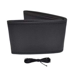 Amio - ΚΑΛΥΜΜΑ ΤΙΜΟΝΙΟΥ ΑΥΤΟΚΙΝΗΤΟΥ ΡΑΦΤΟ 38-39cm ΑΠΟ ΔΙΑΤΡΗΤΟ ΑΟΣΜΟ ΤΕΧΝΟΔΕΡΜΑ ΜΑΥΡΟ - 1 ΤΕΜ. (OTDK201/AM)