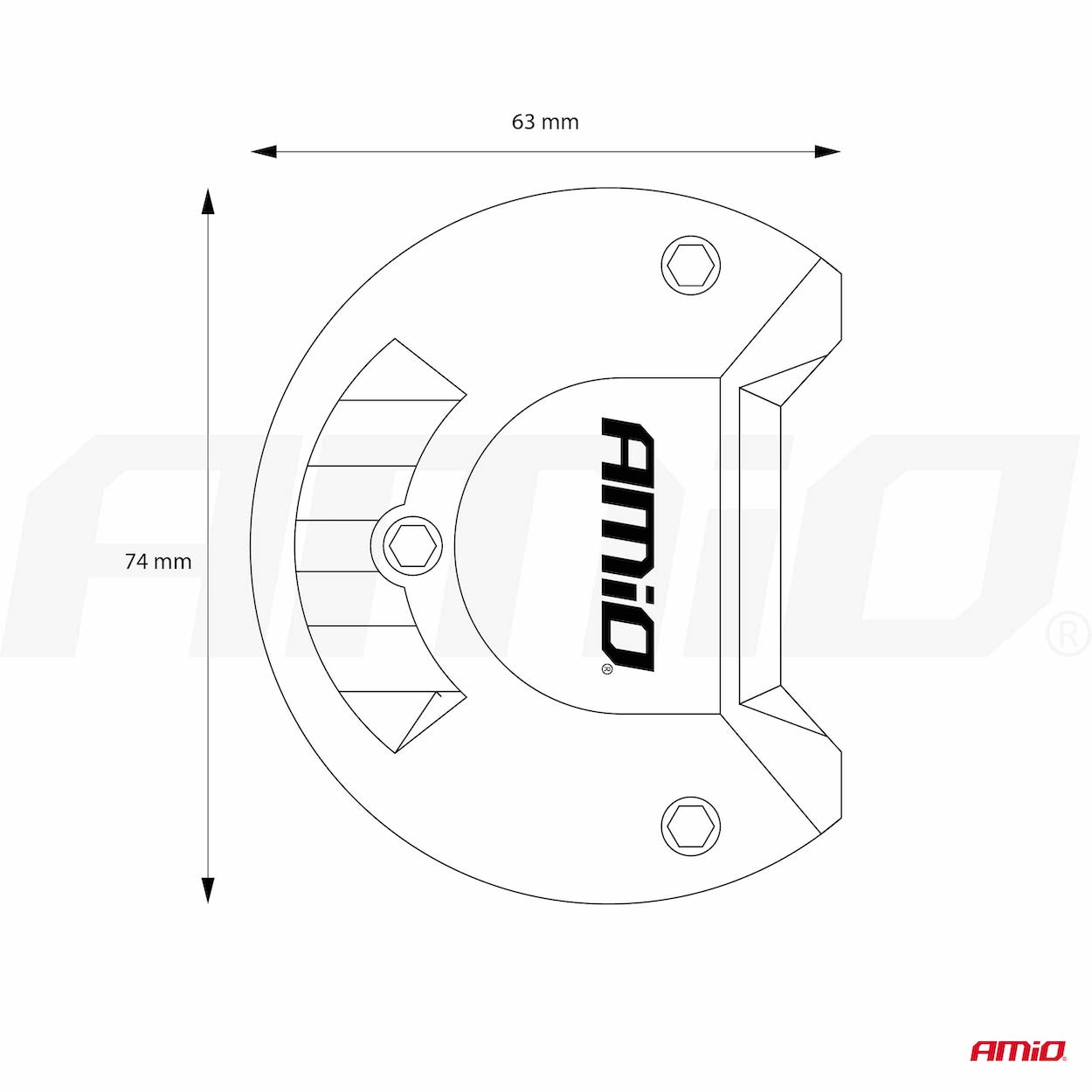 Εικόνα 6 από 6 — Amio – ΠΡΟΒΟΛΕΑΣ ΕΡΓΑΣΙΑΣ WORKING LAMP 120 SMD LED 9>36V 36.000lm 6.000>6.500K 450x74x63mm AWL27 – 1 ΤΕΜ. (02541/AM)