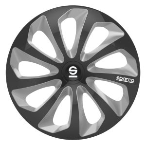 Τάσια Τροχών Sicilia 14'' μαύρο- ασημί 4τμχ Sparco