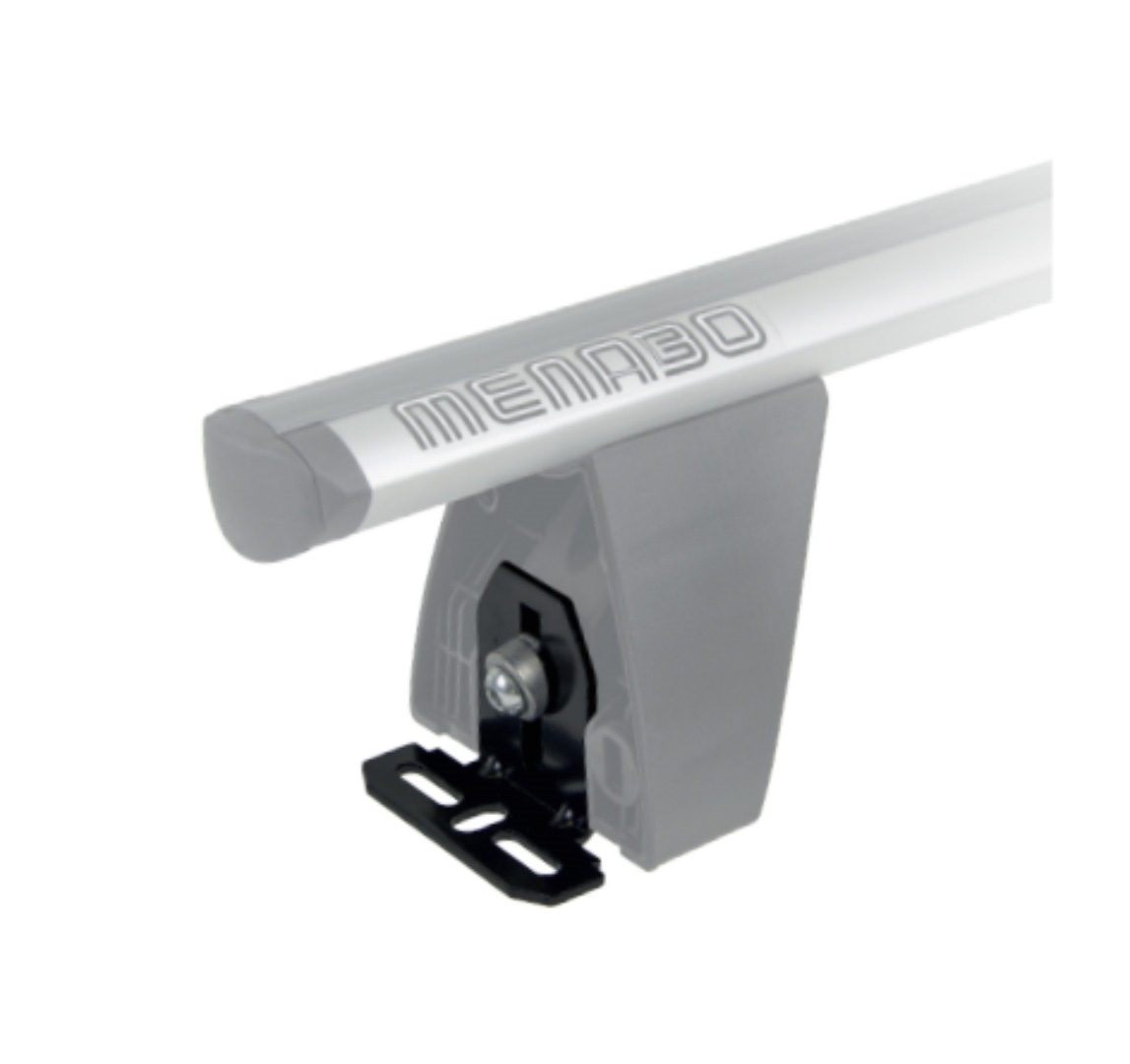 Εικόνα 1 από 1 — MENABO DLFIX203FP KIT TYPE FP Άκρα (Πόδια) για Μπάρες Οροφής Delta / Omega / χρώματος Black / Silver – 1 Σετ (10590/MB)