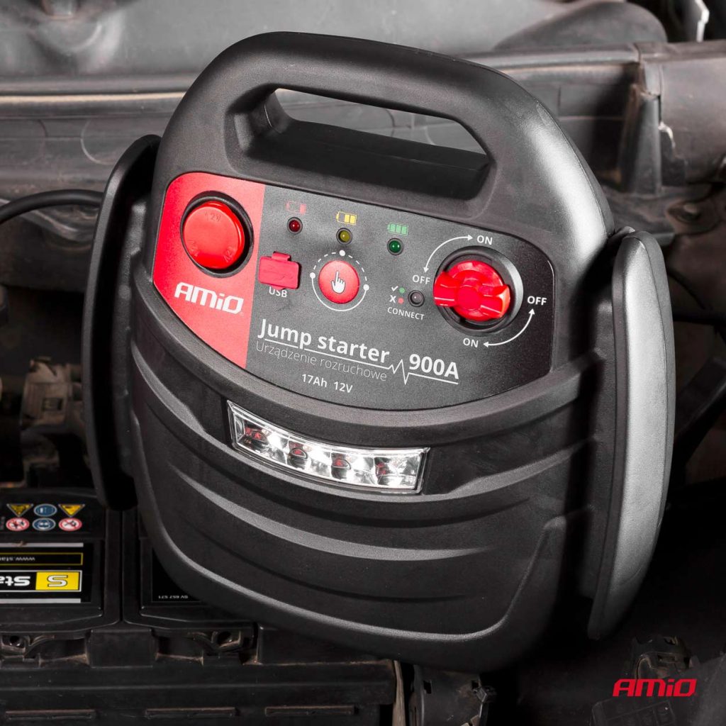 Εικόνα 10 από 11 — Amio – ΕΚΚΙΝΗΤΗΣ ΜΠΑΤΑΡΙΑΣ STARTER 4 ΣΕ 1 17Ah 12V DC 300A (700A max) 250PSI ΜΕ ΚΟΜΠΡΕΣΕΡ ΑΕΡΑ / ΜΑΝΟΜΕΤΡΟ / 3 LED / 2 ΠΡΙΖΕΣ 12V / 1 ΘΥΡΑ USB 5V 2,1A SENA ΓΙΑ ΒΕΝΖΙΝΗ ΚΑΙ DIESEL – 1 ΤΕΜ. (02523/AM)