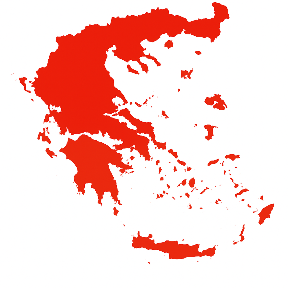 Εικόνα 2 από 4 — Αυτοκόλλητο Ελλάδα-χάρτης 1τμχ AM