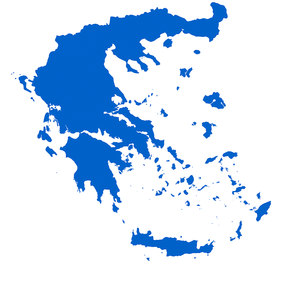 Εικόνα 3 από 4 — Αυτοκόλλητο Ελλάδα-χάρτης 1τμχ AM