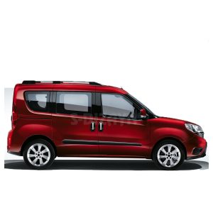 ΧΕΡΟΥΛΙΑ ΠΟΡΤΑΣ ΓΙΑ FIAT DOBLO II 2010+ ΧΡΩΜΙΟΥ ΜΕΤΑΛΛΙΚΑ S-Dizayn - 4 Τεμ.