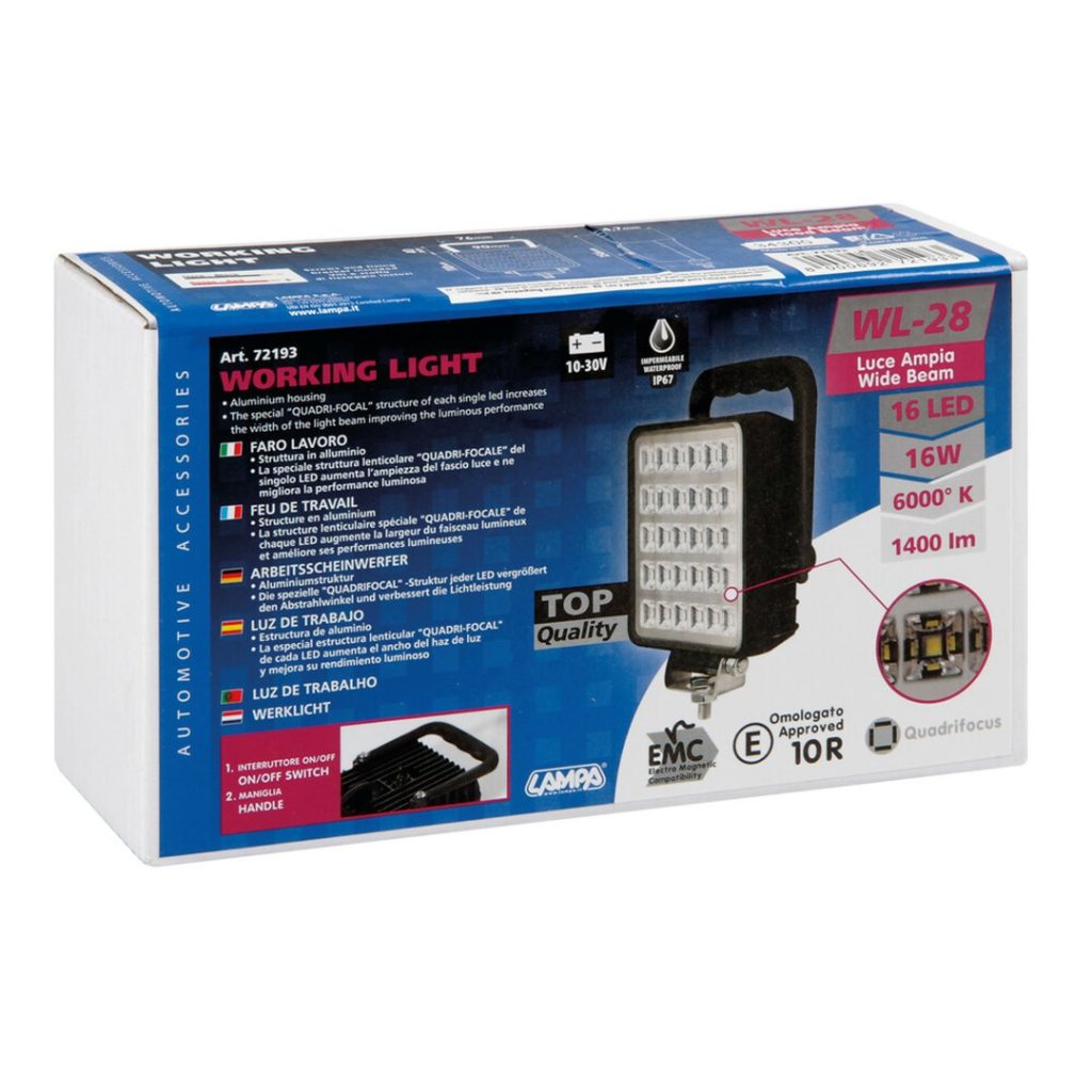 Εικόνα 4 από 4 — ΠΡΟΒΟΛΕΑΣ ΤΕΤΡΑΓΩΝΟΣ WL-28 16LED 16W 1.400lm 6.000K 10-30V 110x90x34,7mm ΦΩΣ ΔΙΑΘΛΑΣΗΣ 1ΤΕΜ.