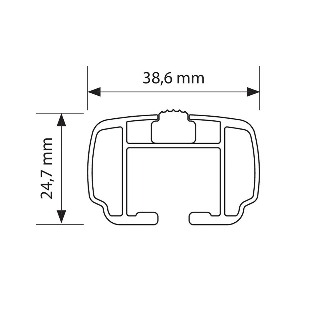 Εικόνα 4 από 4 — ΜΠΑΡΕΣ ΟΡΟΦΗΣ ΑΛΟΥΜΙΝΙΟΥ (M) 120cm HELIO 2 ΤΕΜ.  max90kg