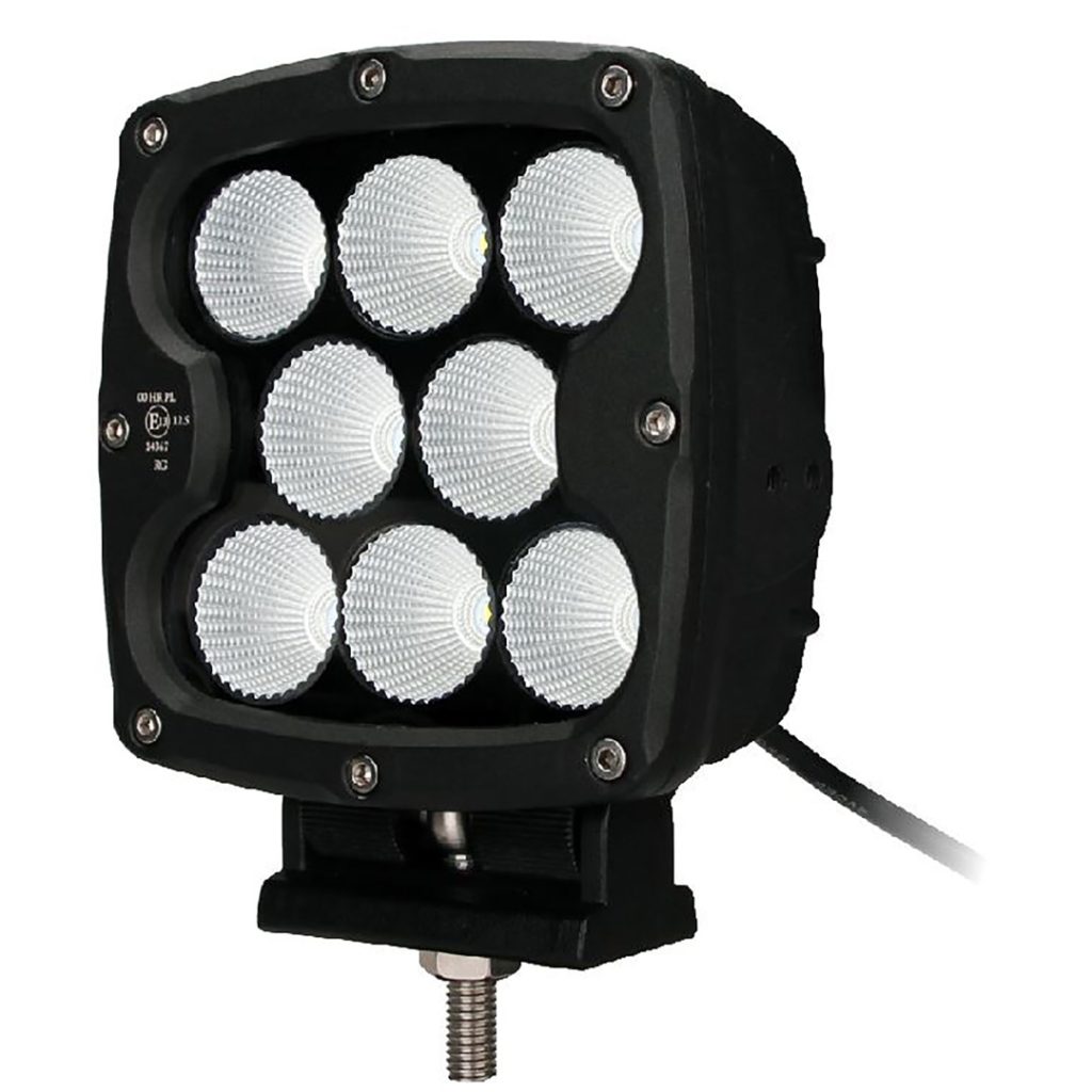 Εικόνα 2 από 3 — ΠΡΟΒΟΛΕΑΣ ΟΔΗΓΗΣΗΣ LED DRIVING LIGHTS  ΜΑΥΡΟΣ 10-32V 80W 5600lm 8 CREE LED ΤΕΤΡΑΓΩΝΟΣ (130 x 130 x 86 mm) M-TECH