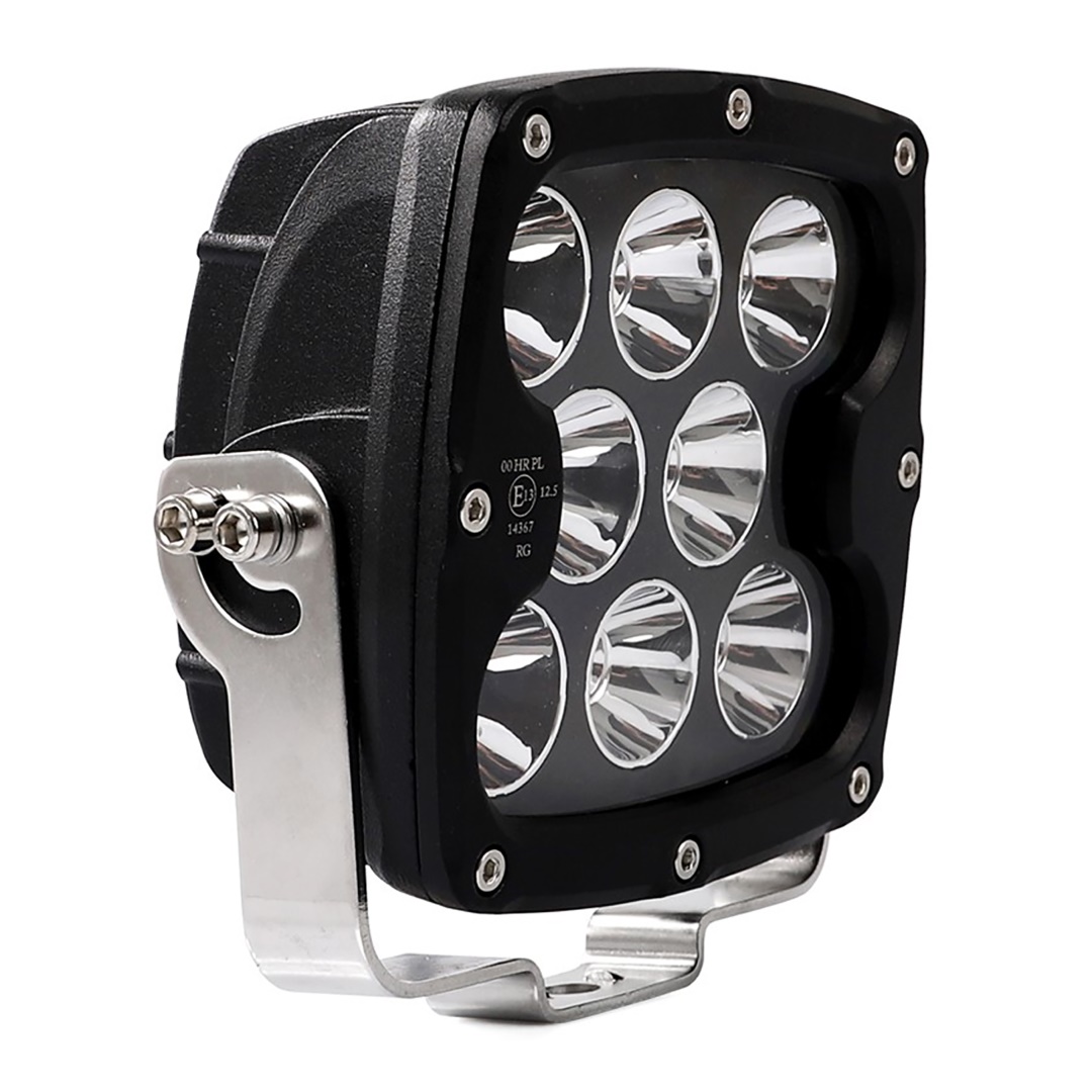 Εικόνα 3 από 3 — ΠΡΟΒΟΛΕΑΣ ΟΔΗΓΗΣΗΣ LED DRIVING LIGHTS  ΜΑΥΡΟΣ 10-32V 80W 5600lm 8 CREE LED ΤΕΤΡΑΓΩΝΟΣ (130 x 130 x 86 mm) M-TECH