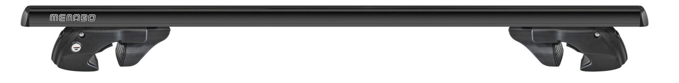 Εικόνα 2 από 9 — Menabo – Μπάρες Οροφής Αλουμινίου Sherman Black 120 cm Μαύρο για Subaru XV / Crosstrek 12/2022 >  5πορτο / SUV με Raised Rails – 2 τεμ. (12280/MB)